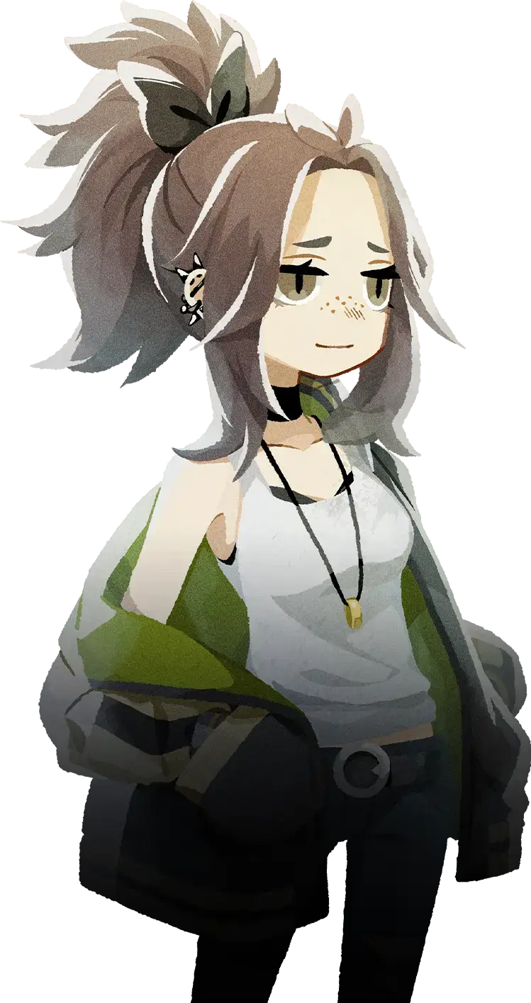 Sazanka, a character from Village in the Shade