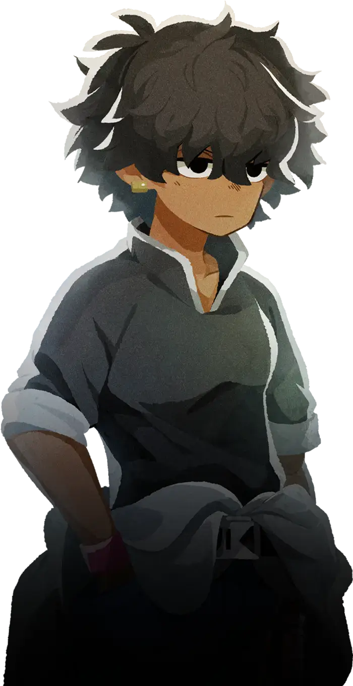 Shiroji, a character from Village in the Shade